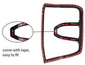 Set 2 Ornamente Stopuri Ford Ranger T9 Wildtrak Negru Mat - Img 3