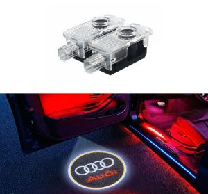 Set 2 Proiectoare Portiera LED Logo Dedicate Audi A6 A7 A8 Q3