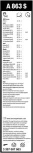 Set Stergatoare Bosch Aerotwin A863S, 650/450mm Audi A1, A3, Q4 - Img 3