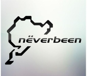 Sticker auto geam Neverbeen
