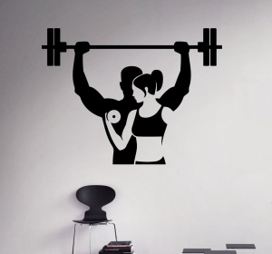 Sticker decorativ perete - Fitness Body Work