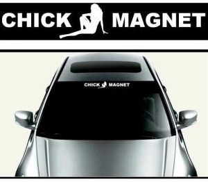 Sticker parasolar auto Chick Magnet