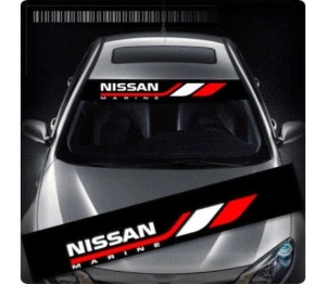 Sticker parasolar auto NISSAN