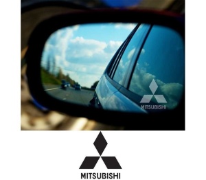Stickere oglinda Etched Glass - Mitsubishi