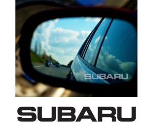 Stickere oglinda Etched Glass - Subaru