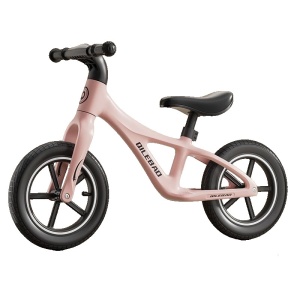 Bicicleta Pentru Copii, Fara Pedale, Pentru 2-6 Ani, 2 Roti Silentioase, Sa Reglabila - Roz - Img 1
