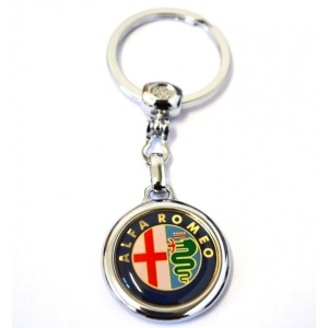 Breloc Auto Metalic Silicon Premium Alfa Romeo