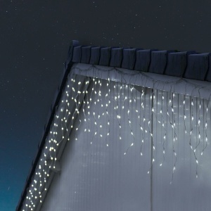 Instalatie Craciun Tip Turturi, 120 LED, 4 M, Alb Rece - Img 5