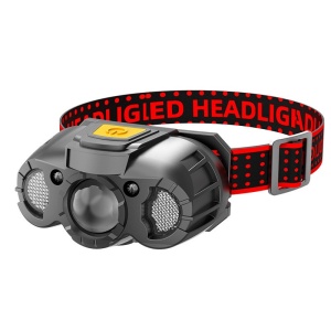 Lanterna Led De Cap, Incarcare USB, 6 Trepte De Lumina