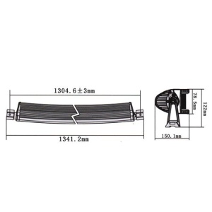 LED Bar Curbat 288W/12V-24V, 24480 Lumeni, 50"/127 cm, Combo Beam 12/60 Grade - Img 4