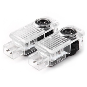 Proiectoare LED Logo Portiere Audi S-Line A3, A4, A5, A6 - Img 2
