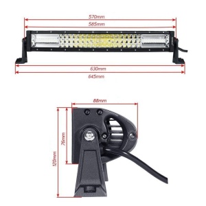 PROIECTOR LED AUTO OFFROAD 270W 3R DUAL CURBAT - Img 3