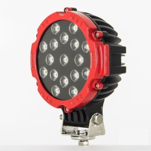 Proiector LED Auto Offroad 51W/12V-24V, 3740 Lumeni, Rosu, Flood Beam 60 Grade - Img 1