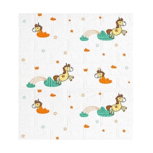 Set 10 Placi Tapet 3D Model Caramida Unicorn - Img 1