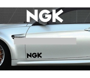Set 2 buc. sticker auto lateral - NGK
