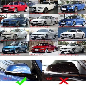 Set Capace Oglinda Batman Style Pentru BMW Seria 3 F30, F31, Seria 1 F20, Seria 4 F32, Seria 2 F22 - Img 3