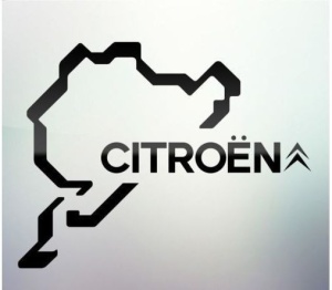 Sticker auto geam Citroen