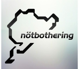 Sticker auto geam Notbothering