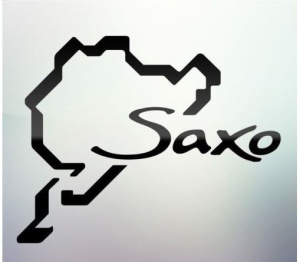 Sticker auto geam Saxo