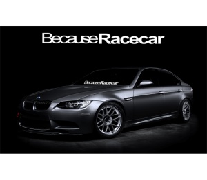 Sticker Parbriz Because Racecar