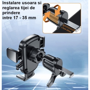 Suport Telefon Auto Prindere Grila Ventilatie - Img 3