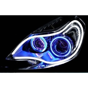 Banda Led DRL flexibila alba 45cm - Img 1