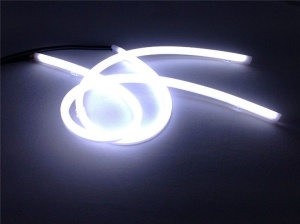 Banda Led DRL flexibila alba 45cm - Img 3