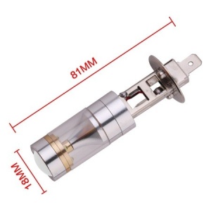 Bec Led H1 cu Lupa 30W 12-24V - Img 2
