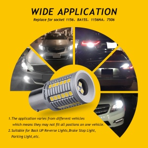 Bec Led Semnalizare P21W BA15S Super Canbus 45 SMD 3030 12-24V - Img 6
