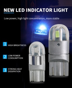 Bec Led T10 (W5W) Alb, Rezistent La Apa, Fara Canbus - Img 5