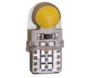 Bec Led T10 (W5W) COB Alb, Rezistent La Apa, Fara Canbus