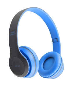 Căști Bluetooth P47 Alien Radio, MP3, Slot TF, Blue
