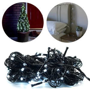 Instalatie Craciun Liniara, 200 LED, 17 M, Alb Rece - Img 1