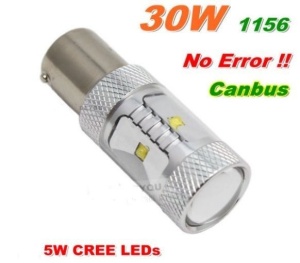 Led Auto Alb 30W BA15S 12-24V Canbus Cu Leduri CREE - Img 1