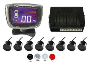 Senzori Parcare Fata Spate Cu 8 Senzori Si Display LCD S500-8 - Img 1