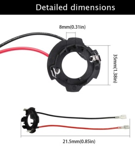 Set 2 Adaptoare LED HID H7 Pentru Volkswagen Golf 5, Touran, Jetta - Img 4