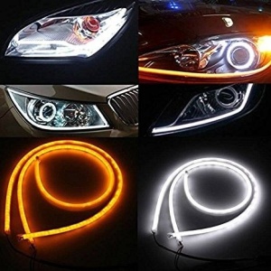 Set 2 Lumini De Zi Cu Semnalizare Dinamica / Secventiala Tip Tub Neon Flexibil 45 cm DRL - Img 5