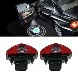 Set 2 Proiectoare Logo Dedicate Skoda - Img 1