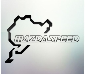 Sticker auto geam Mazda Speed