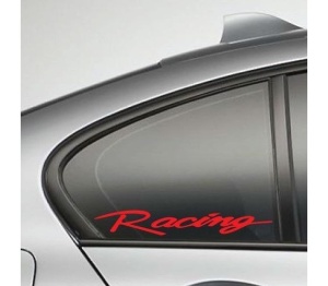 Sticker auto geam Racing