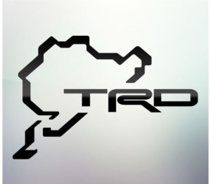 Sticker auto geam TRD