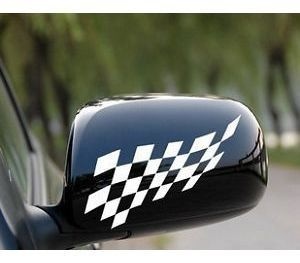 Sticker oglinda Race Flag