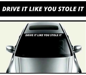 Sticker parasolar auto DRIVE IT