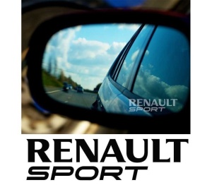 Stickere oglinda Etched Glass - Renault Sport