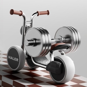 Bicicleta De Echilibru Haler Pentru Copii 1-6 Ani, Gri Grafit - Img 6