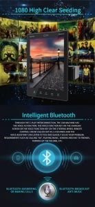 Player MP5 1DIN Universal, Full HD Cu Ecran TFT 9.5'' Cu Touch Screen, Bluetooth 9510 - Img 8