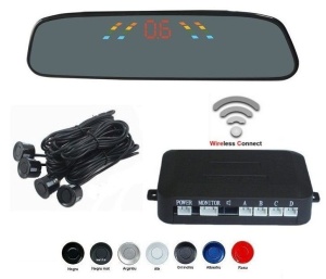 Senzori Parcare Cu Display In Oglinda Wireless S306W - Img 1