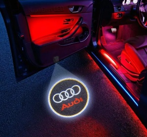 Set 2 Proiectoare Portiera LED Logo Dedicate Audi A6 A7 A8 Q3 - Img 4
