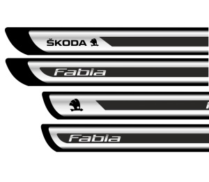 Set Protectii Praguri Crom - Fabia