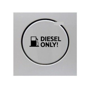 Sticker auto capac rezervor Diesel Only